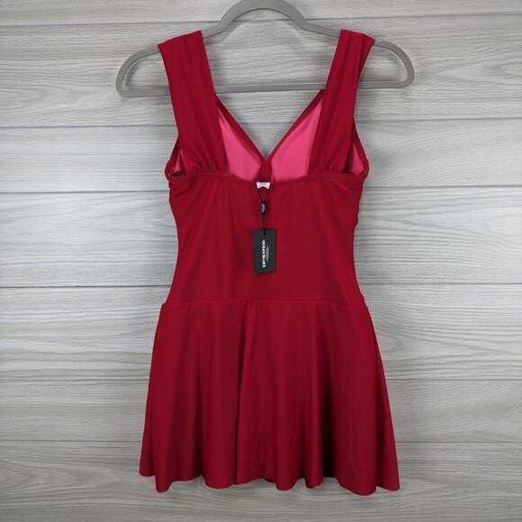 NWT one Piece Swimdress Tummy Control Swimsuit - Picture 5 of 9